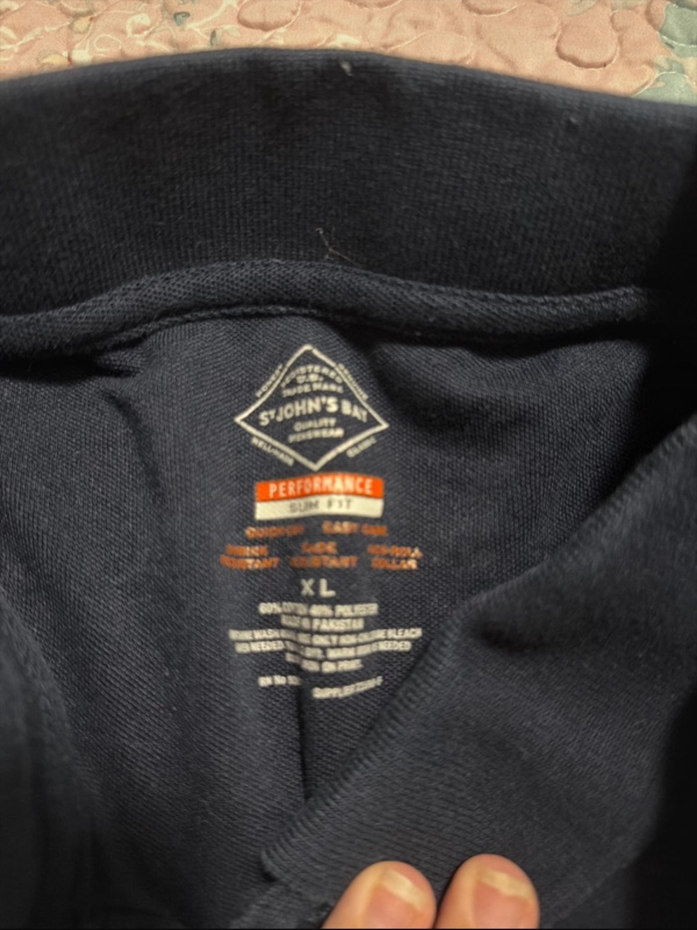 St. John's Bay women’s Navy Crewneck Performance Sweater